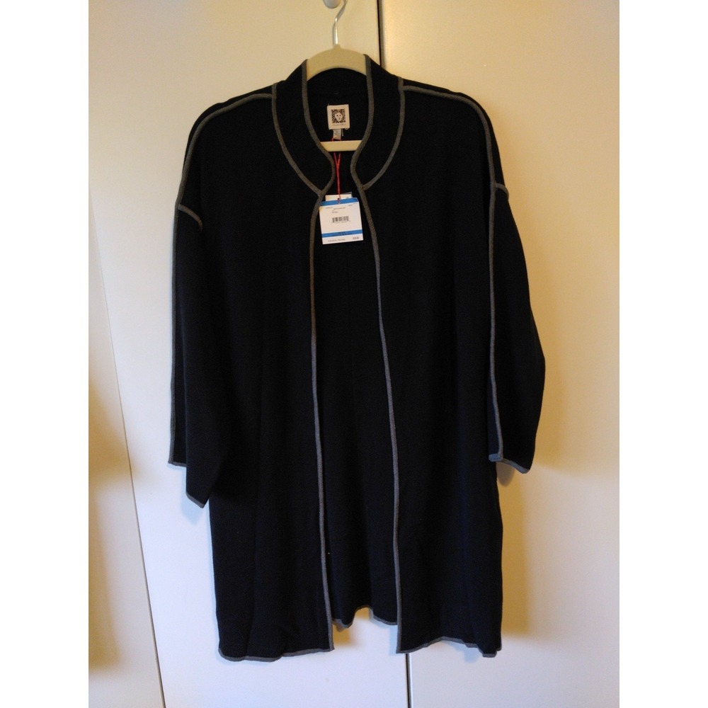 Anne Klein Womens  Open Front Cardigan Size XL Quiet Luxury Academia Capsule